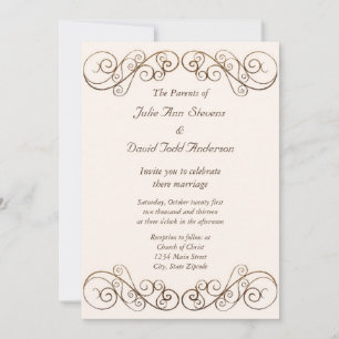 Antique Wedding Invitation