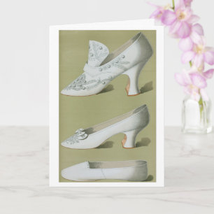 Antique Wedding Shoes — Vintage Design Card