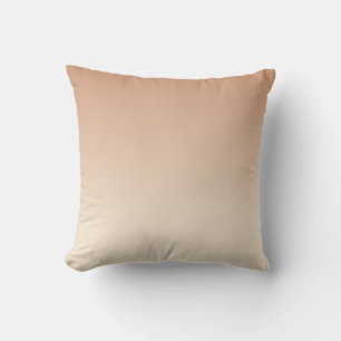 Antique White and Antique Brass Gradient Colours Throw Pillow