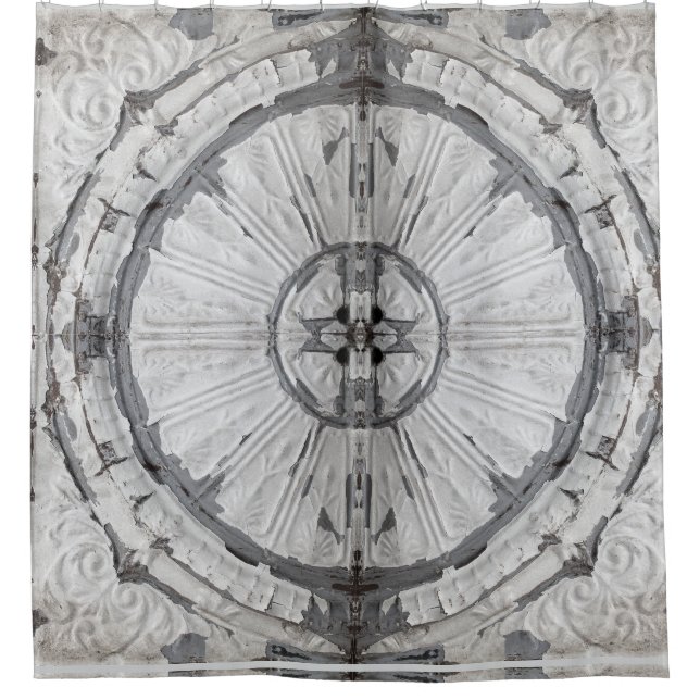Antique White Circle Ceiling Tile (Front)