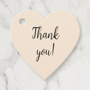 Antique White Minimalist Favour Tags