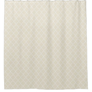 Antique White Moroccan Quatrefoil Pattern