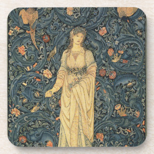 Antique William Morris Flora Coaster