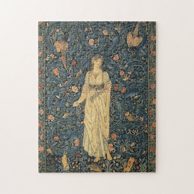Antique William Morris Flora Jigsaw Puzzle (Vertical)