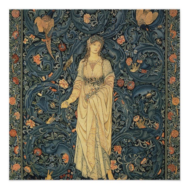 Antique William Morris Flora Poster (Front)