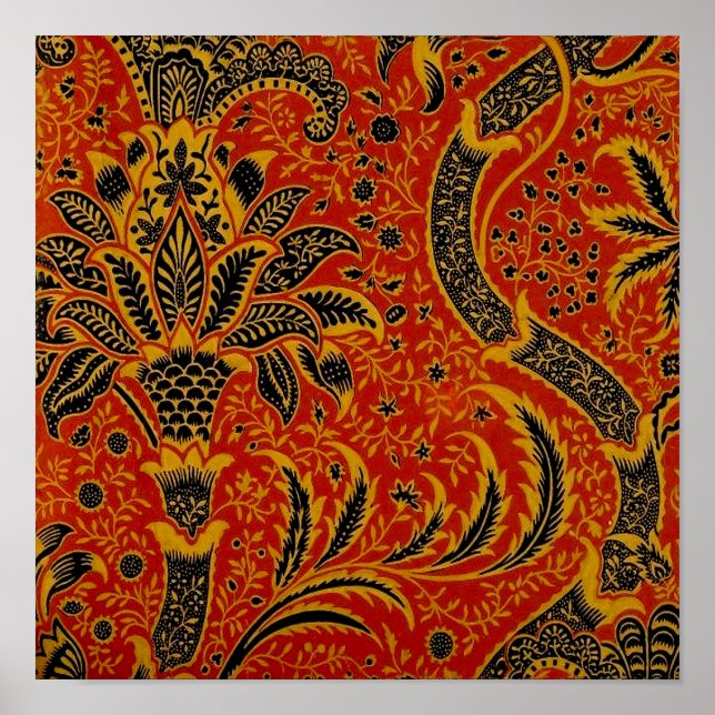 Antique William Morris India Wallpaper Poster (Front)