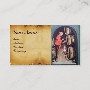 ANTIQUE WINE CELLAR  MONOGRAM BUSINESS CARD