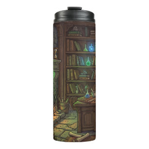 Antique Witch Wizard Home Studio Thermal Tumbler