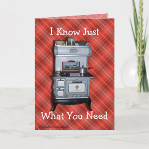 Antique Wood Cookstove 2-customize any occasion Card