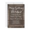 Antique Wood Getting Hitched Wedding Invitations