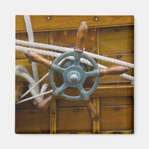 Antique Wooden Boat Magnet