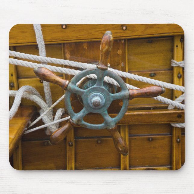 Antique Wooden Boat Mouse Pad (Front)