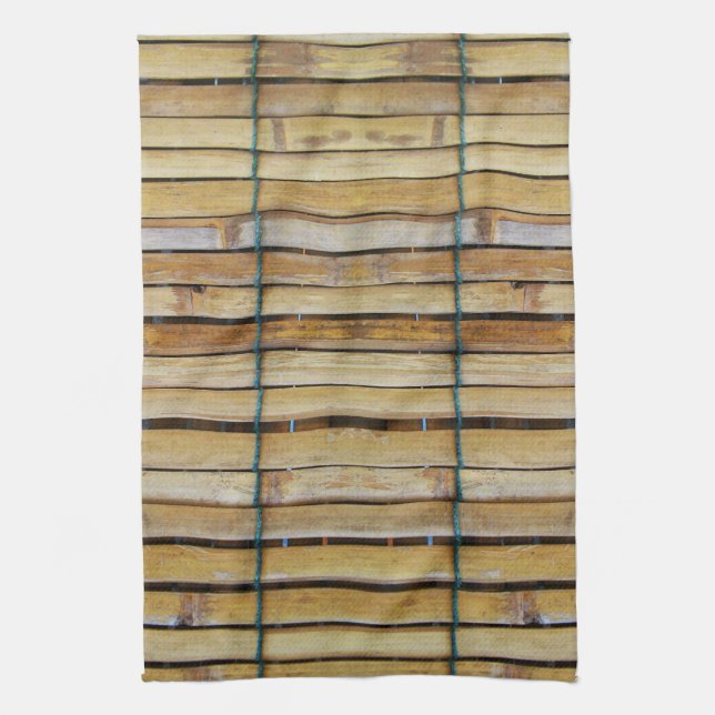 Antique Wooden Timber Wood Slats Kitchen Towel (Vertical)