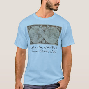 Antique World Map, 1799 (Thomas Kitchen) T-Shirt