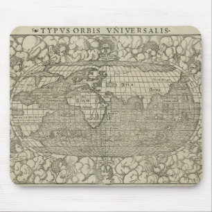 Antique World Map by Sebastian Münster circa 1560 Mouse Pad