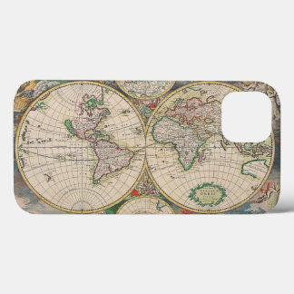Antique World Map iPhone 13 Case