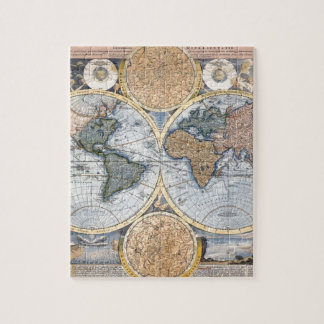 Antique world map cool jigsaw puzzle