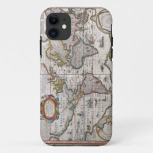 Antique World Map iPhone case