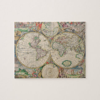 Antique World Map Jigsaw Puzzle