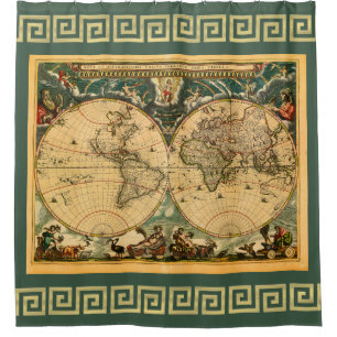 Antique World Map - Joan Blaeu - 1664