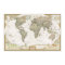 Antique World map poster print