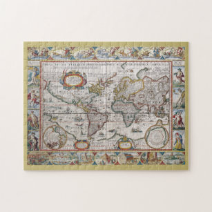 Antique World Map puzzle