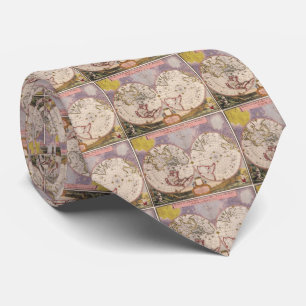 Antique World Map Tie