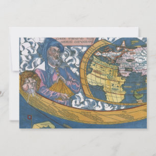 Antique World Map with Claudius Ptolemy, 1507