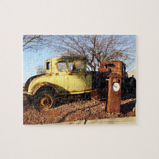Antique Yellow Coupe voiture puzzle puzzle (Horizontal)