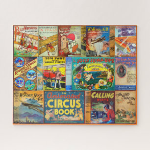 ANTIQUE YOUNG READER BOOK COVERS  JIGSAW PUZZLE