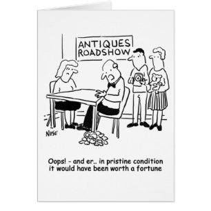 Antiques expert drops a valuable item