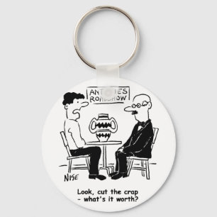 Antiques Expert. What's It Worth Funny Valuation Keychain