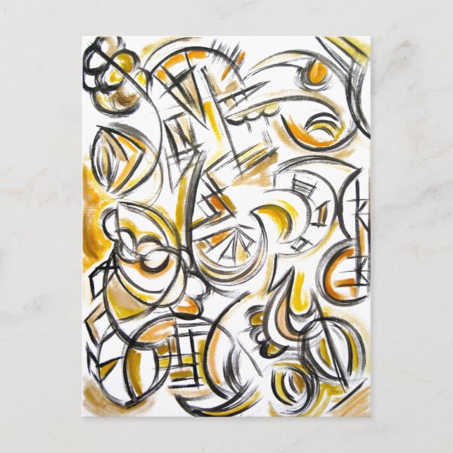 Antiquing - Abstract Art Postcard (Front)