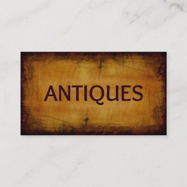 Antiquités Brossé Carte de visite antique (Devant)