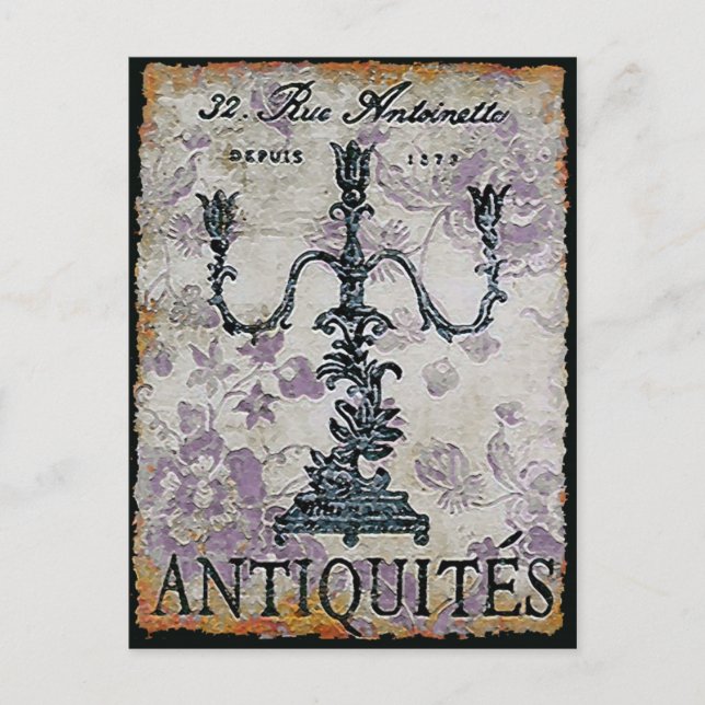 Antiquités ~ Carte postale (Devant)