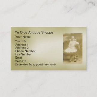 Antiquités - modèle de carte de visite