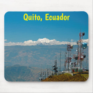 Antisana volcano and masts, Quito, Ecuador Mouse Pad