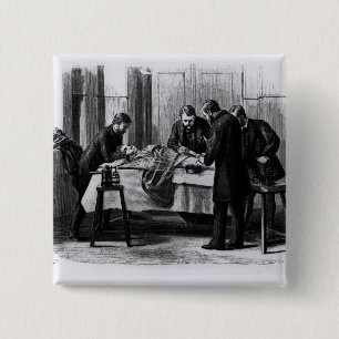 Antiseptic Surgery, 1882 2 Inch Square Button