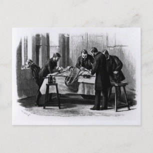 Antiseptic Surgery, 1882 Postcard
