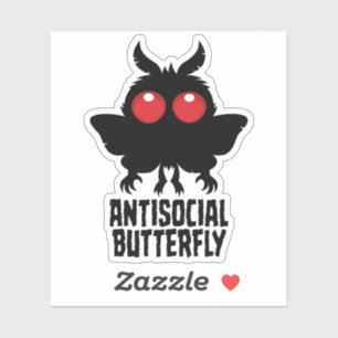 Antisocial Butterfly Mothman Cryptid