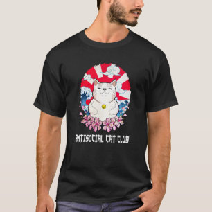 Antisocial Cat Club Introvert Cat Homebody Kitten T-Shirt