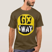 Antisocial Go Away Emoji Design Funny Un Happy Fac