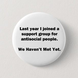 Antisocial Group 2 Inch Round Button
