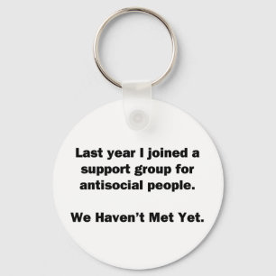 Antisocial Group Keychain