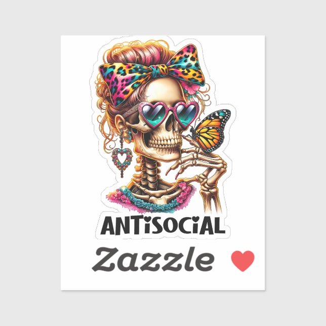 Antisocial Skeleton Lady (Sheet)