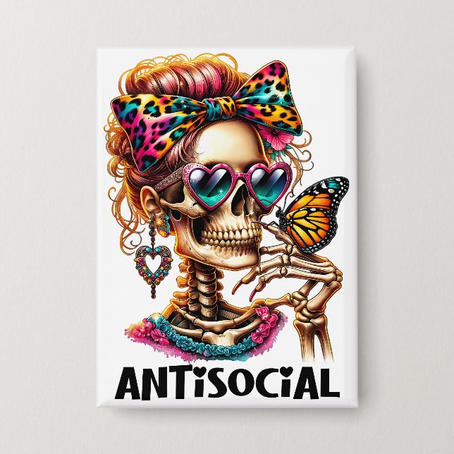 Antisocial Skeleton Lady (Front)