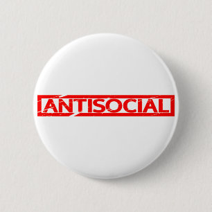 Antisocial Stamp 2 Inch Round Button
