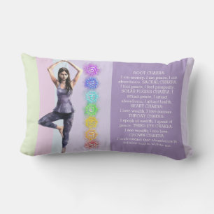 ANTISTRESS CALM CHAKRA VISUALIZATION relax Lumbar Pillow