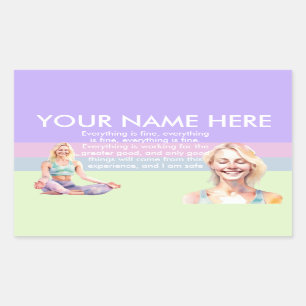 ANTISTRESS CALM SIP CALM PASTEL YOGA ZEN STICKER