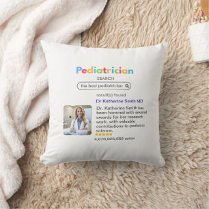 Antistress pediatrician result Google search votes Throw Pillow